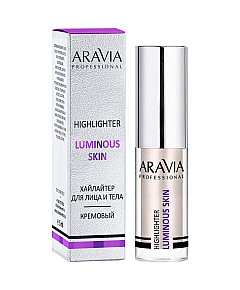 Aravia Professional Luminous Skin Highlighter 03 - Хайлайтер жидкий для лица и тела, бронзовый 5 мл